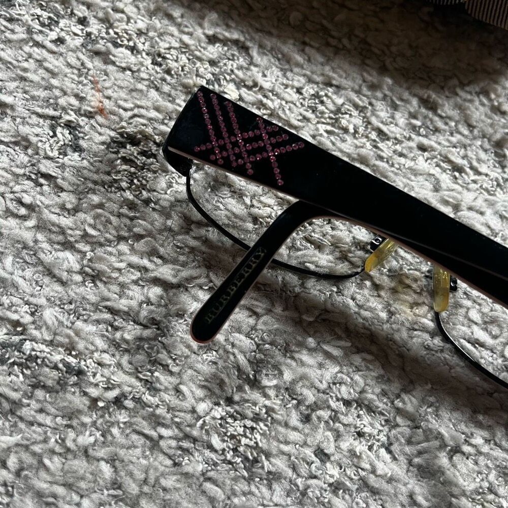 Burberry Rhinestone Rectangular Women’s Eyeglasse… - image 3